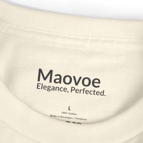 Maovoe Women's Minimalist T-Shirt - Heavy Cotton, Casual, Premium Quality - Image 3