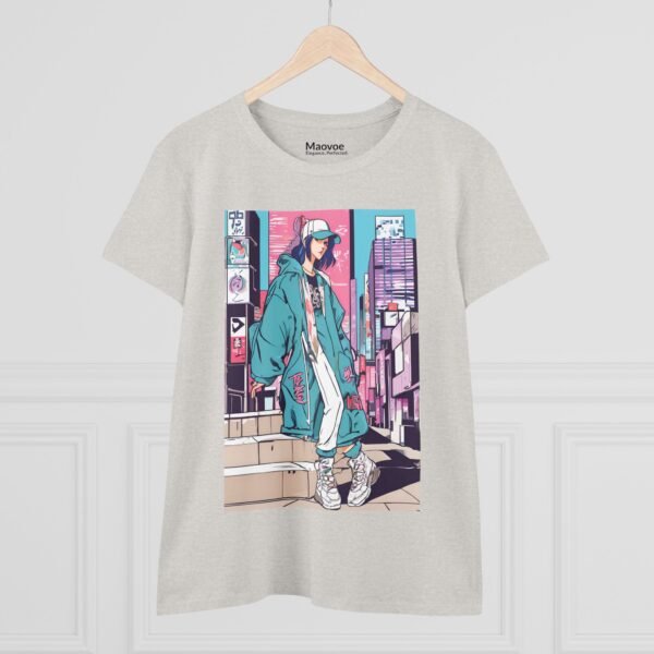 Women’s Midweight Cotton Tee – Streetwear Chic & Everyday Comfort - Image 2