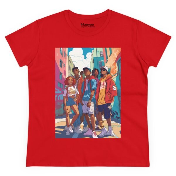 Streetwear Vibes Women’s Cotton Tee – Urban Art Edition - Image 4