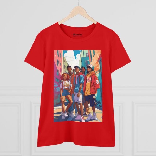 Streetwear Vibes Women’s Cotton Tee – Urban Art Edition - Image 5