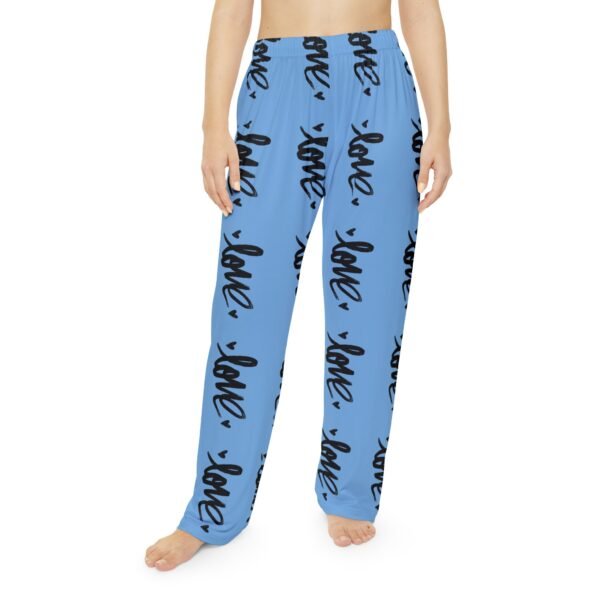 Women's  Pajama Pants – Soft Brushed Polyester | Elastic Waist Lounge Pants | Vivid Design - Image 3