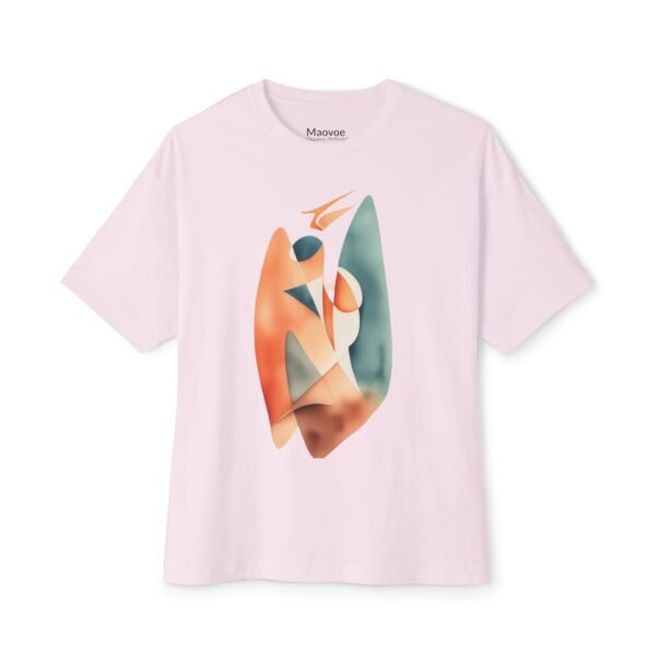 Unisex Oversized Boxy Tee | Abstract Art Graphic T-Shirt | Soft Cotton Casual Shirt for Everyday Comfort