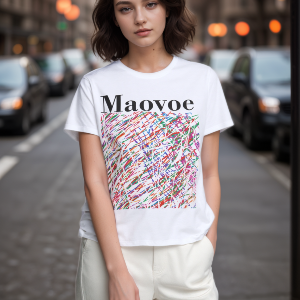 Abstract Color Lines Unisex Tee- Heavy cotton